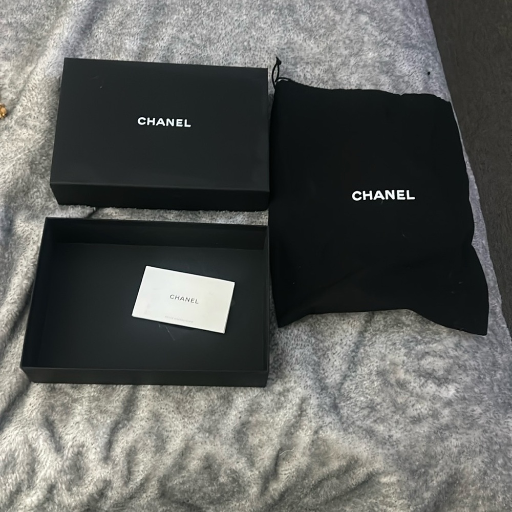 Chanel Black Box and Dust Bag Set